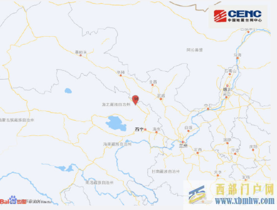 青海海北州门源县发生3.4级地震(图1)