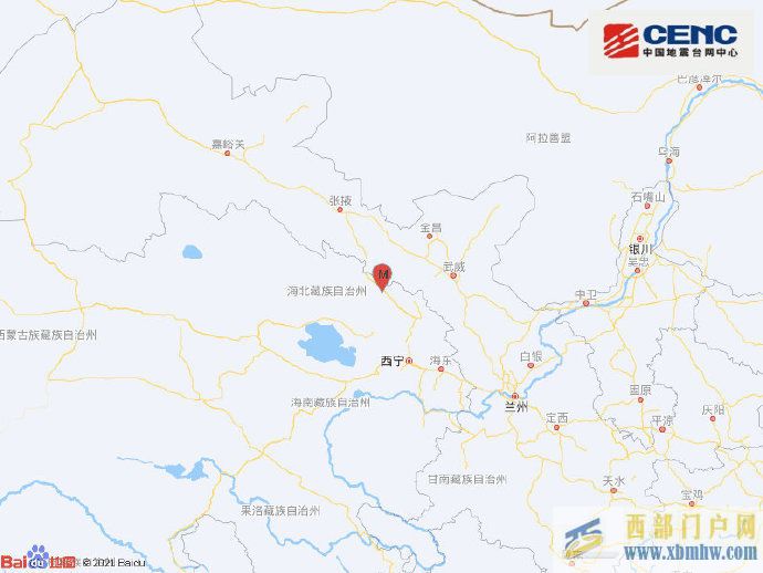 青海海北州门源县发生6.9级地震(图1)