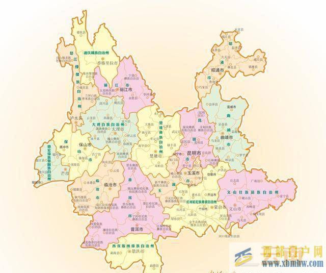 原创云南省也曾有广西府、广西县，与今广西相邻？(图1)