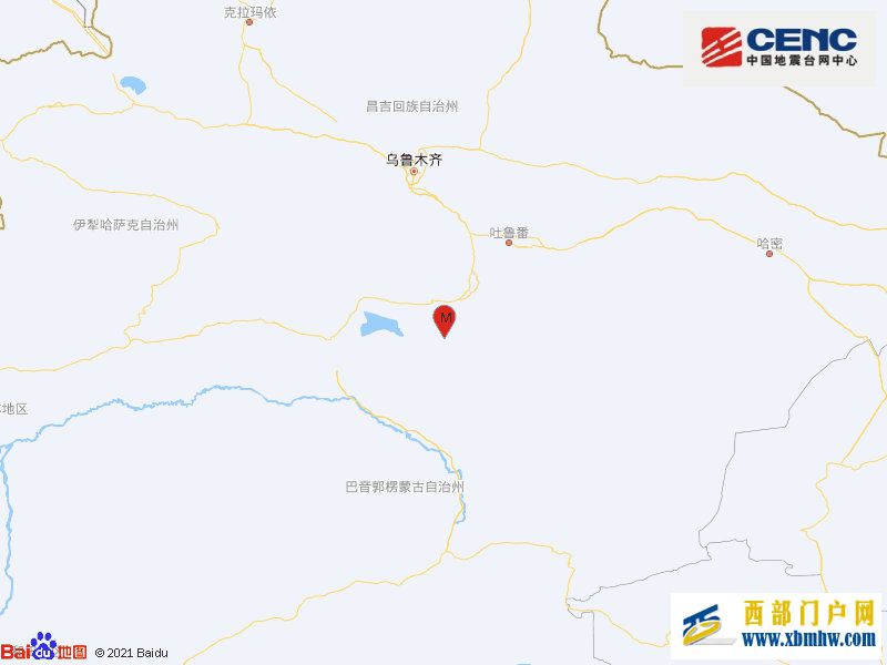新疆巴音郭楞州和硕县发生4.6级地震震源深度10千米(图1)