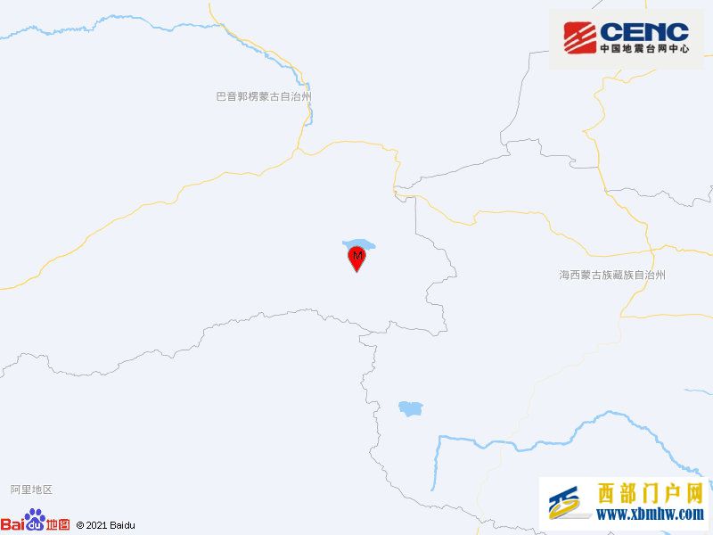 新疆巴音郭楞州若羌县发生3.9级地震，震源深度8千米(图1)