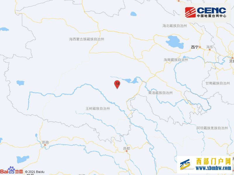 中国地震台网：青海玉树发生3.2级地震震源深度10千米(图1)